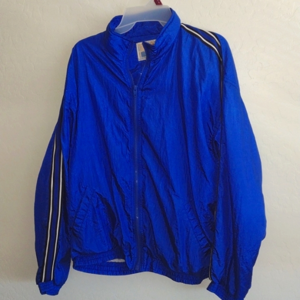 Vintage blue  windbreaker jacket